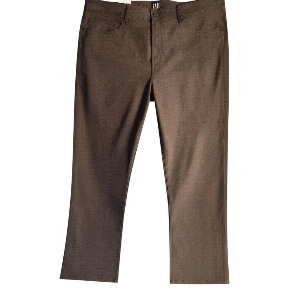 Gap Mens Slim Fit 5 Pocket Pant Brown Stretch Twill 40x30 GP007911